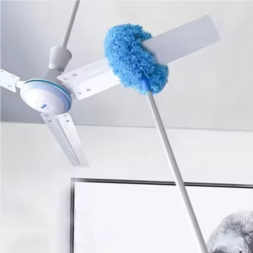 Ring Shaped Fan Blade Cleaning Duster Furniture Ceiling Washable Cleaning Brush Extension Long Pole Microfiber Duster