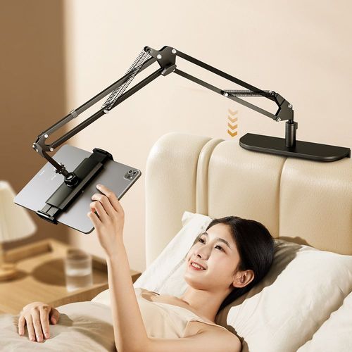 Bedside Desktop Flexible Triple Arms Mobile Phone Stand Angle Adjustable Foldable Rotatable Lazy Stand for Tablet