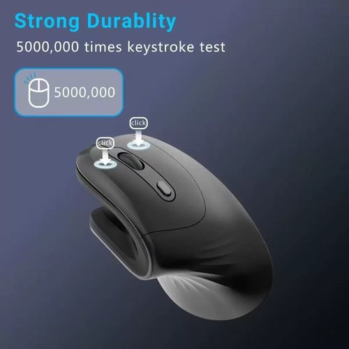 2.4g Wireless Optical Mouse Ergonomic Computer Mouse with Right Hand Orientation for Home Office Vertical Mice