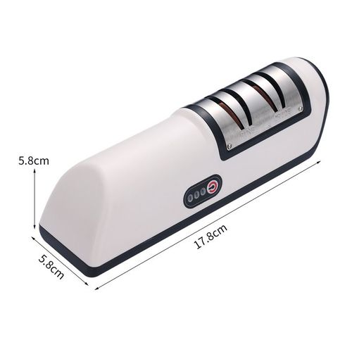 Electric Knife Sharpener, Knife Sharpener for Kitchen Knives with Quick Sharpening and Polishing Function