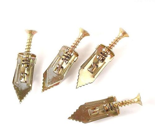 Self-Drilling Drywall Anchors with Screws Hollow Wall Anchor Screws Kit No Drill or Holes in Wall for Gypsum Board