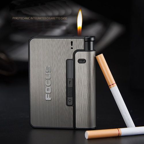 Automatic Cheap Focus Cigarette Holder Box 10 Pcs Classic Cigarette Case Metal