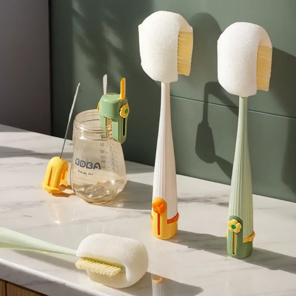 5 in 1 Multifunctional Cup Brush Set Detachable Cleaning Brush for Bottles and Straws