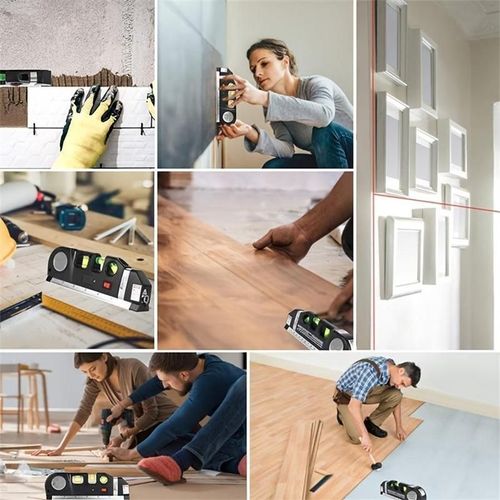 3 Mode Laser Level Tool with Tape Measure and Magnetic Base