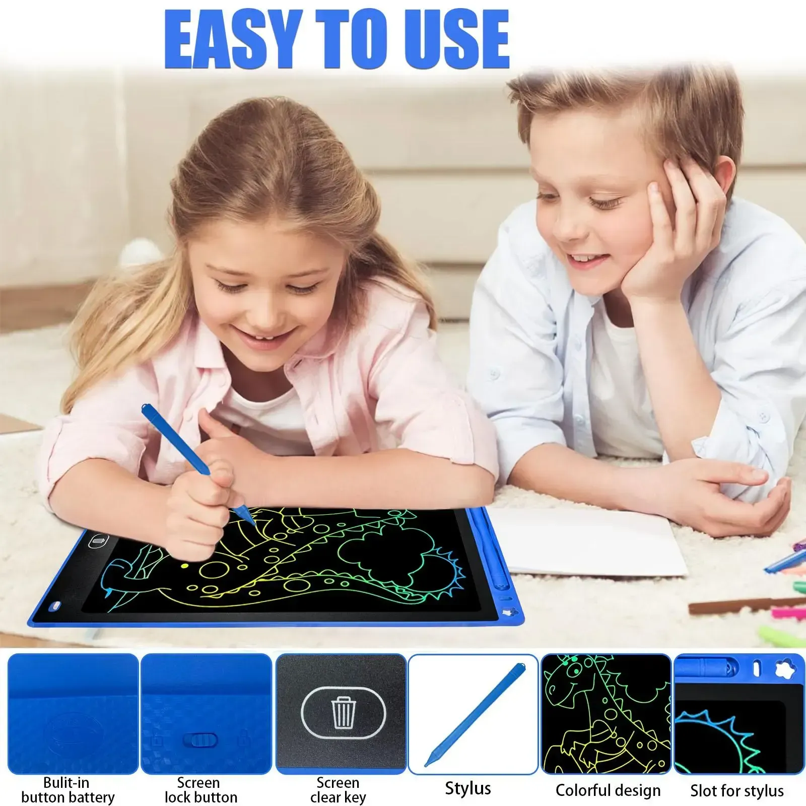 Magical Color Doodle Pad for Kids Portable Writing Tablet