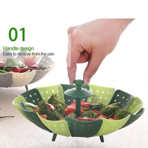 Multifunctional Expandable Steamer Tray for Kitchen Cooking and Fruit Serving