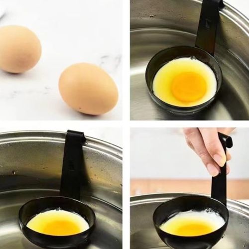 Kitchen Egg Poaching Cup with Hanging Handle for Steaming and Boiling Eggs