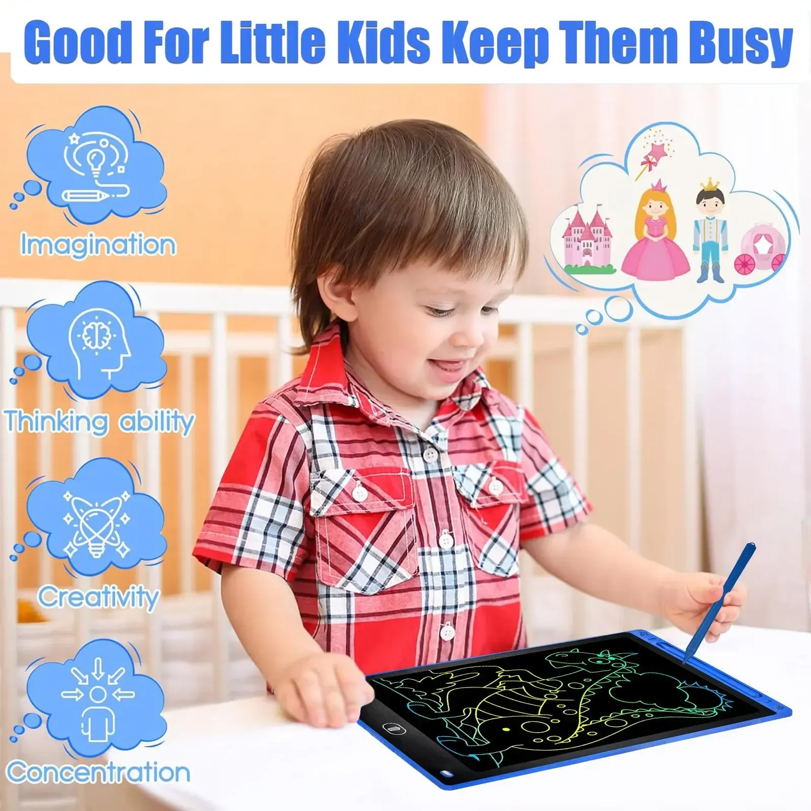 Magical Color Doodle Pad for Kids Portable Writing Tablet