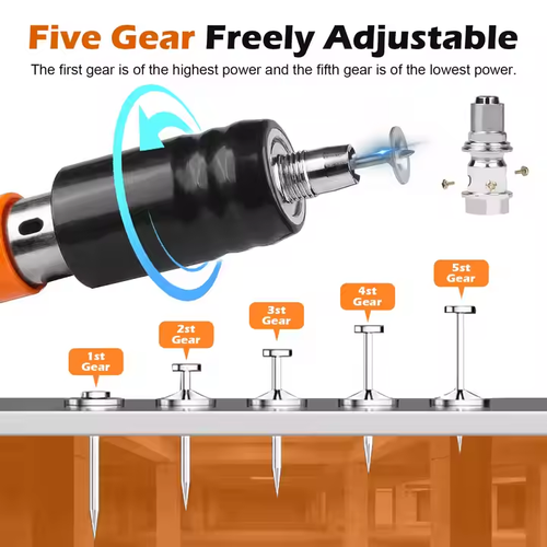 Mini Manual Steel Nail Gun for Concrete Wall | Silent Power Nailer for Ceiling & Home Renovation