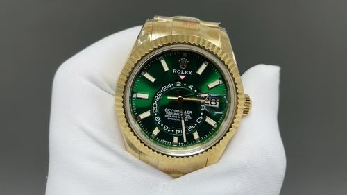 Rolex Sky-Dweller Full Gold Green Dial
