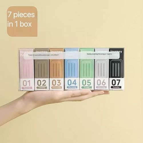 7-pack disposable underwear for women, travel sterile pants, postpartum women, menstrual period, plus size shorts, no wash, day throw pants
