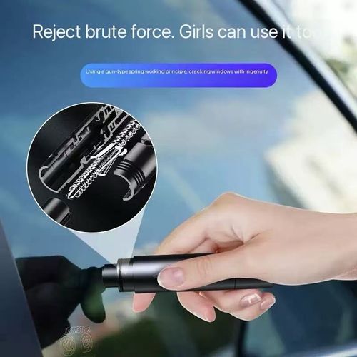 New car safety hammer with multi-functional window breaking function, emergency rescue hammer, portable and portable mini window breaking device