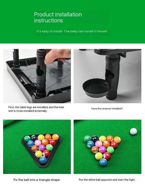 Children's billiard table, six-in-one multi-functional board game, basketball, football, indoor competition, toys for 6-12 years old