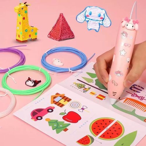 Wireless low temperature 3D printing pen 3D children's three-dimensional painting pen children's student girl gift
