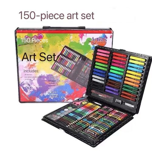 Back to school season 150 pieces of children's watercolor pen student painting set gift box art supplies plastic holiday paintbrush