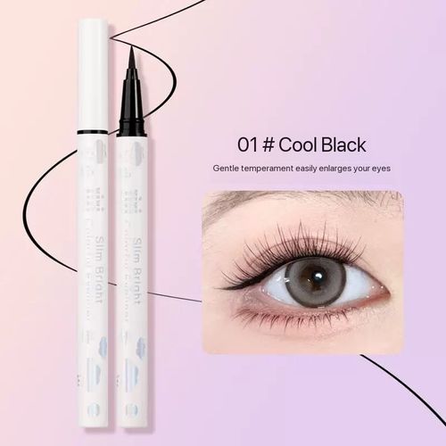 Waterproof, sweat resistant, color fast drying, extremely fine, non smudging, sponge under eyelash soft hair eyeliner liquid pen