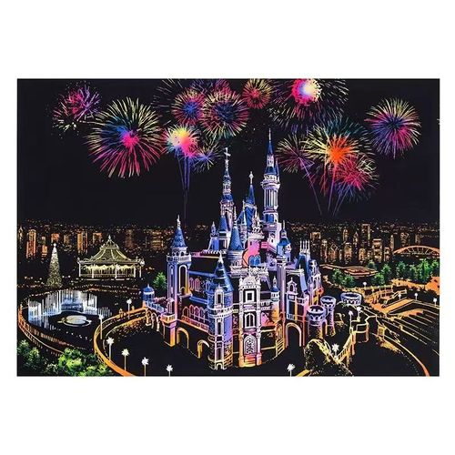 Colorful City Series City Night Scene Scratch-Off Painting World Scenery Scratch-Off Painting Creative Birthday Gift. Limited time buy one get one free