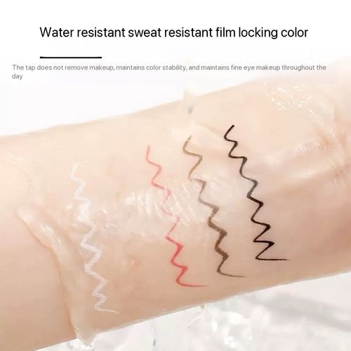 Waterproof, sweat resistant, color fast drying, extremely fine, non smudging, sponge under eyelash soft hair eyeliner liquid pen