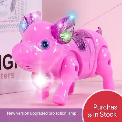 Walking pig with light and music authentic 3C children's toy
