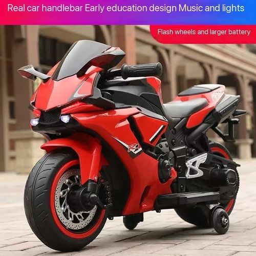 Children's electric motorcycle 3-7-10 years old large cool flashing wheels new baby rechargeable two-wheeled motorcycle