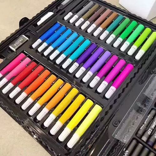 Back to school season 150 pieces of children's watercolor pen student painting set gift box art supplies plastic holiday paintbrush