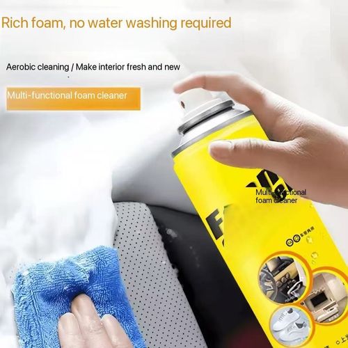 Multifunctional foam cleaner for car interior, seat and sofa cleaner, strong oil stain remover for car interior cleaning
