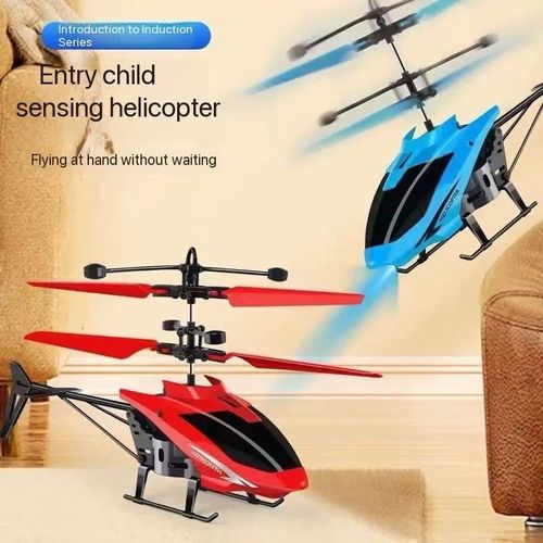 Intelligent sensing drone, remote-controlled aircraft, helicopter, hover, shockproof, suitable for children