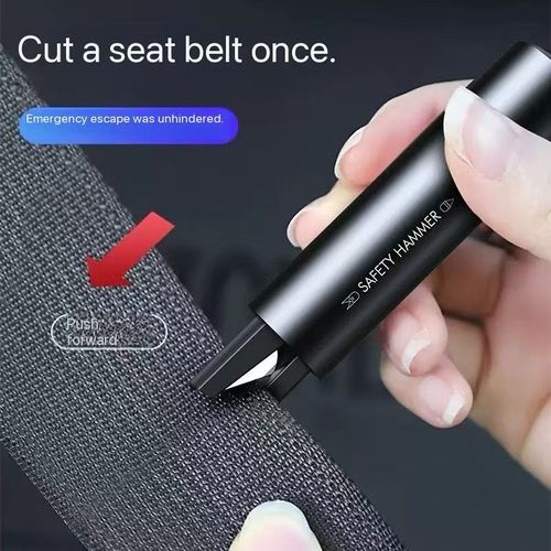 New car safety hammer with multi-functional window breaking function, emergency rescue hammer, portable and portable mini window breaking device