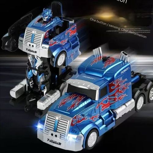 One-click transformable remote control children's racing car, gest-sensing transformable remote control car, Qingtian robot, King Kong model, rechargeable remote control car, sports car boy toy car