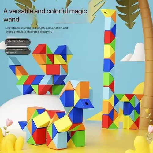 The 24-section Magic Cube, a children's educational toy with an irregular shape, is 3D for developing children's intelligence