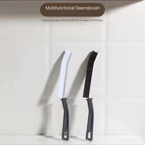 Bathroom crevice brush, bathroom kitchen fine seam brush, cleaning brush, multifunctional window crevice groove dust brush, hard brush