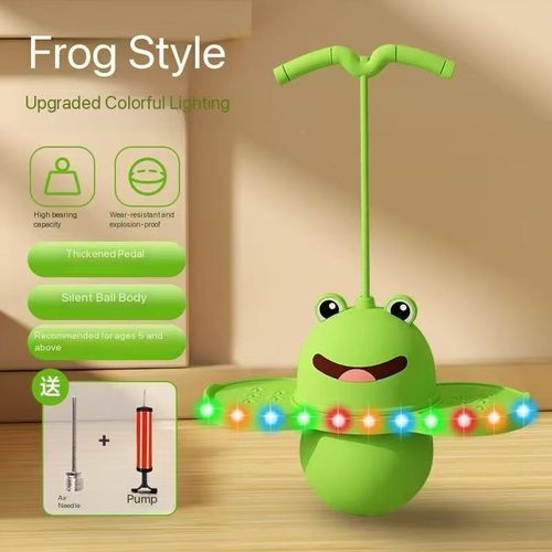Jumping ball children's bouncing ball adult balance fitness elastic ball exercise kindergarten children frog bouncing ball