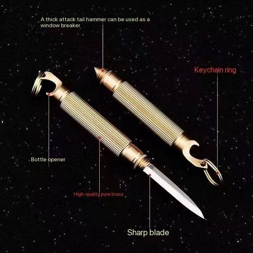 Multi-functional bottle opener knife, mini cool stick, invisible knife, portable self-defense knife, Courier opening knife