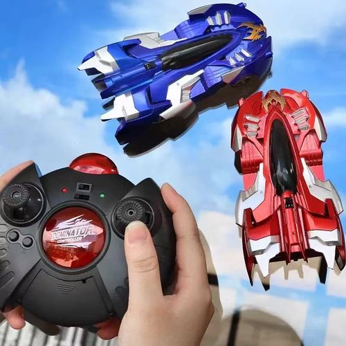 Remote-controlled wall-climbing car toy for boys and children, light stunt car, rechargeable climbing