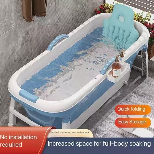 Bath tub adult foldable bathtub adult bath tub full body sweat steaming thickened sitting and lying home artifact
