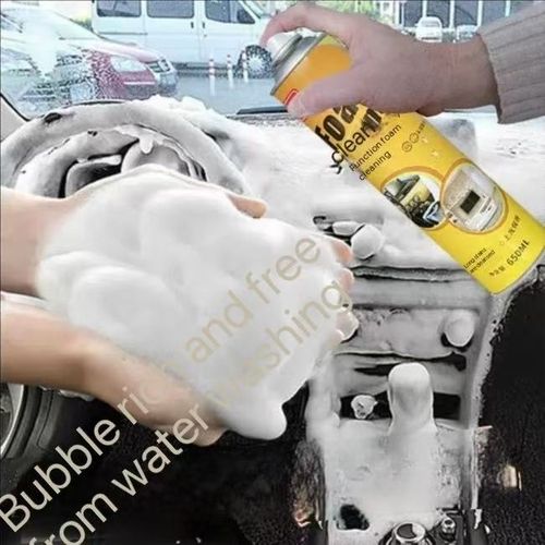 Multifunctional foam cleaner for car interior, seat and sofa cleaner, strong oil stain remover for car interior cleaning