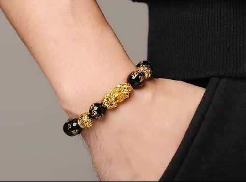 Auspicious Pixiu, black gold colorful bead necklace, mirror-like luster brings wealth and fortune, versatile luxury jewelry