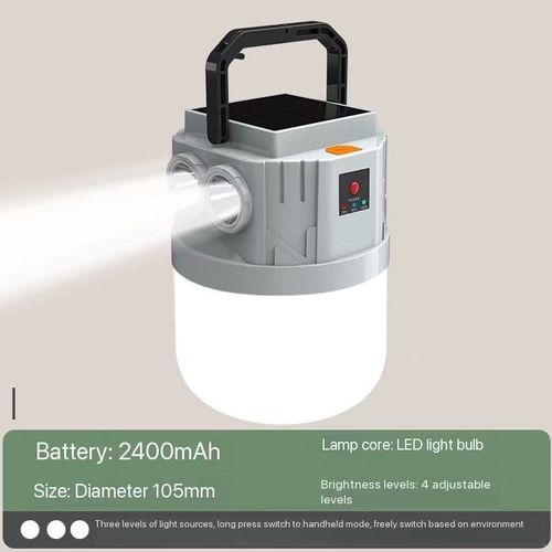 Camping lights, solar-powered rechargeable lamps with ultra-long battery life, emergency lights, night market stall lights, outdoor rechargeable lighting lamps