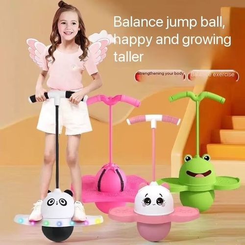 Jumping ball children's bouncing ball adult balance fitness elastic ball exercise kindergarten children frog bouncing ball