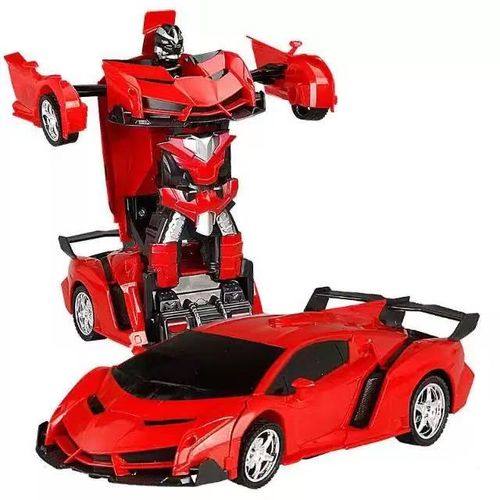 One-click transformable remote control children's racing car, gest-sensing transformable remote control car, Qingtian robot, King Kong model, rechargeable remote control car, sports car boy toy car