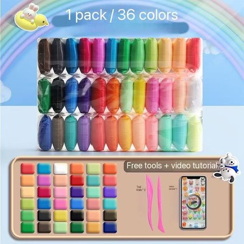 Ultra-light clay handmade DIY clay 36 colors safe color clay plasticine children's toys