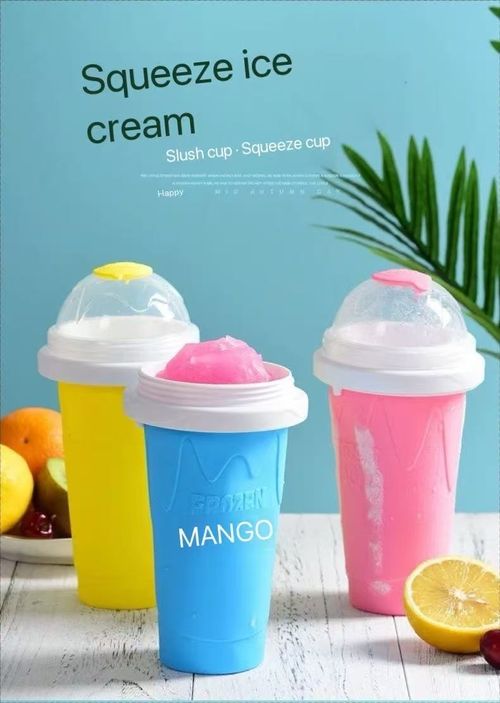 Internet celebrity summer cooling cup pinch homemade smoothie crushed ice cup shake smoothie cup slush machine cup