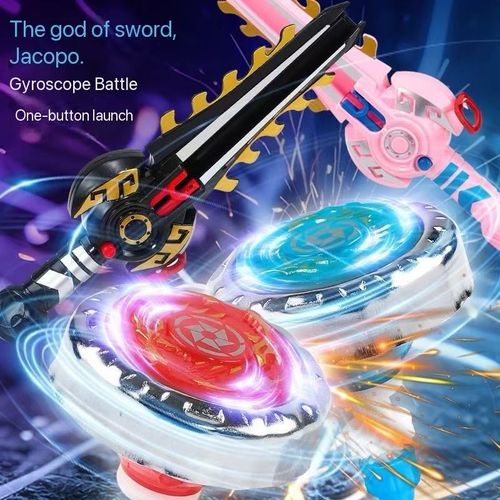 Luminous toys boy interactive launcher gyroscope new children's battle set parent-child children's gyroscope toys