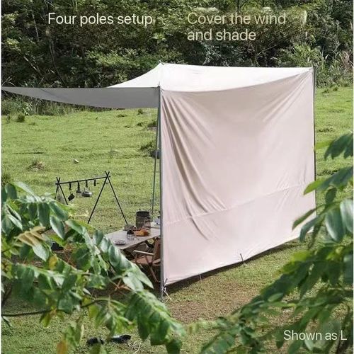 Outdoor thickened vinyl canopy camping tent set butterfly rainproof sunshade canopy parasol vinyl canopy
