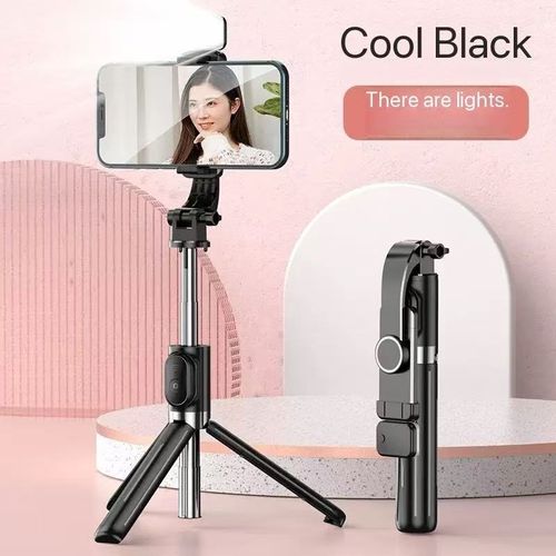 Mobile phone Bluetooth selfie stick extended integrated portable multi-function remote control with beauty fill light mobile phone holder
