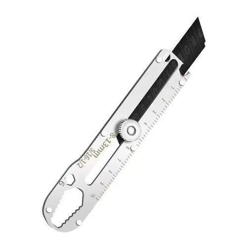 Multi-functional utility knife, high-hardness stainless steel, ten-in-one scale, heavy-duty thickened and durable tool knife, express knife, industrial knife
