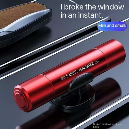 New car safety hammer with multi-functional window breaking function, emergency rescue hammer, portable and portable mini window breaking device
