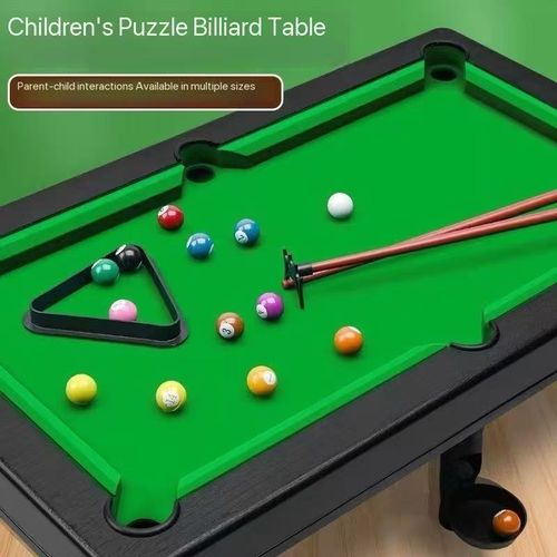 Children's billiard table, six-in-one multi-functional board game, basketball, football, indoor competition, toys for 6-12 years old