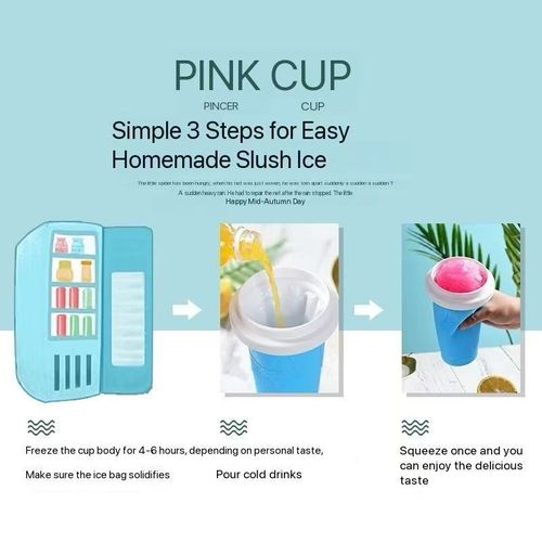 Internet celebrity summer cooling cup pinch homemade smoothie crushed ice cup shake smoothie cup slush machine cup