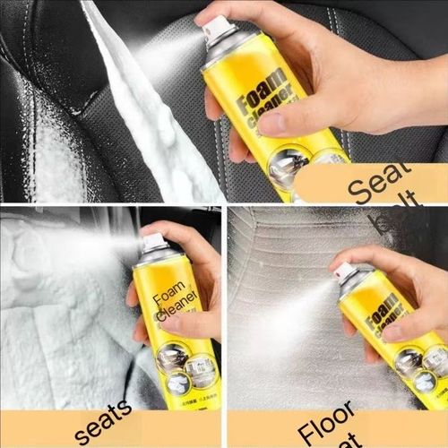 Multifunctional foam cleaner for car interior, seat and sofa cleaner, strong oil stain remover for car interior cleaning